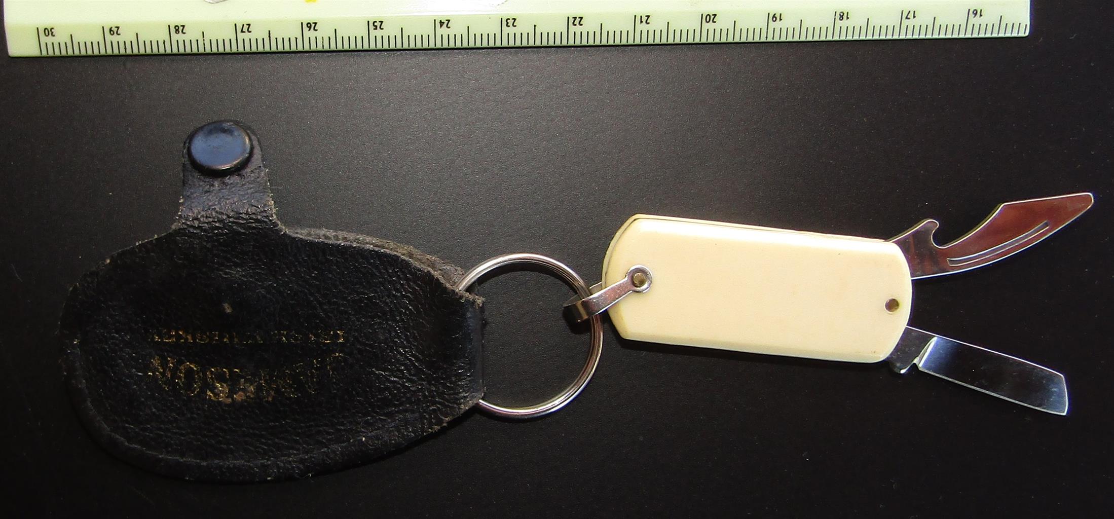 Jameson Irish Whiskey - Pocket-knife with Leather Key Ring Cover
