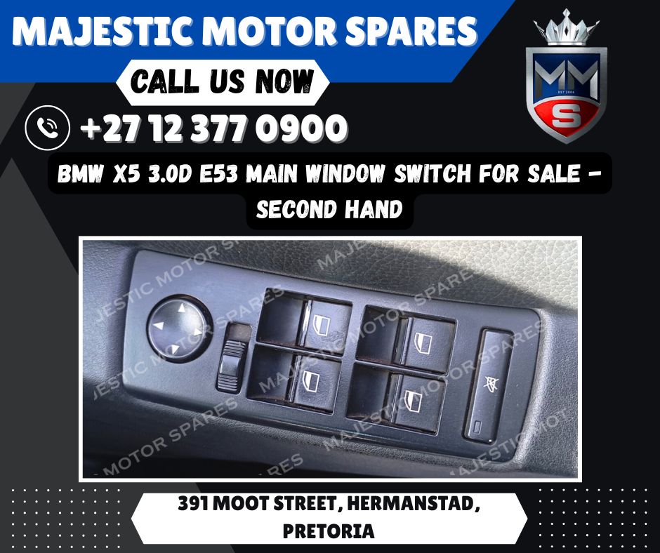 BMW X5 3.0D E53 Main Window Switch for Sale – Second-Hand! - Private Seller BMW X5 3.0D E53 Main Window Switch for Sale – Second-Hand! - Private Seller