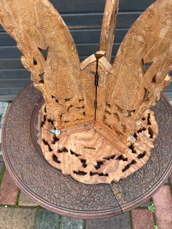 Collapsible Carved Elephant coffee table