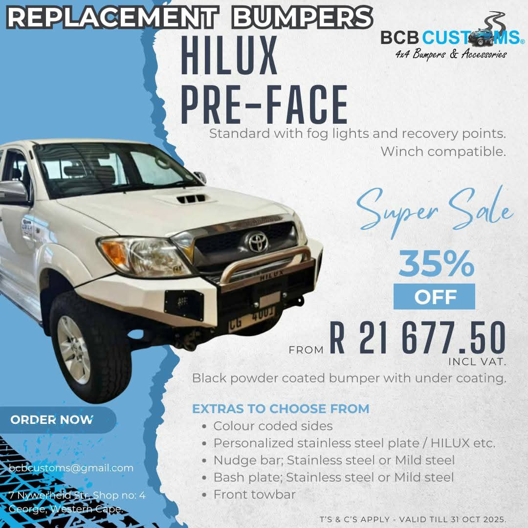 TOYOTA HILUX REPLACEMENT / OFF-ROAD STEEL BUMPER - Private Seller TOYOTA HILUX REPLACEMENT / OFF-ROAD STEEL BUMPER - Private Seller