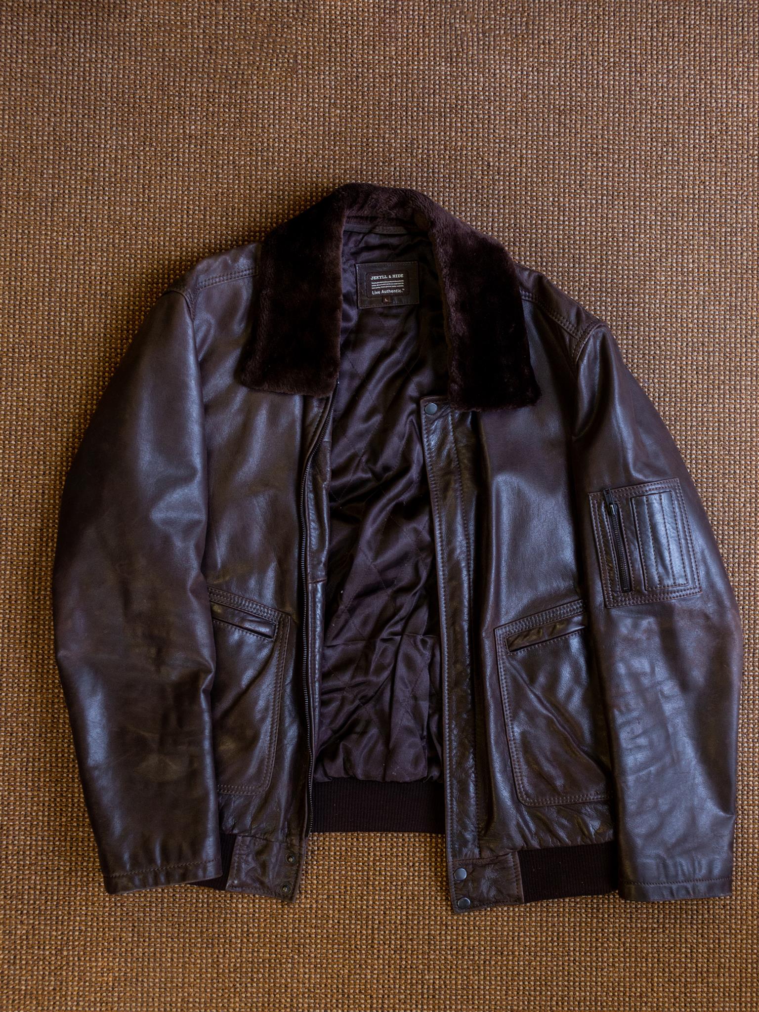 Bomber Jacket, Black  Jekyll & Hide Leather SA
