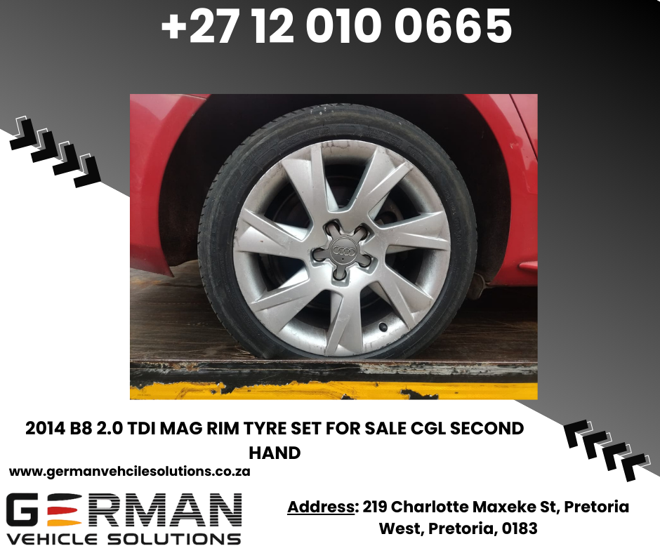 2014 b8 2.0 tdi mag rim & tyre set – second hand - Private Seller 2014 b8 2.0 tdi mag rim & tyre set – second hand - Private Seller