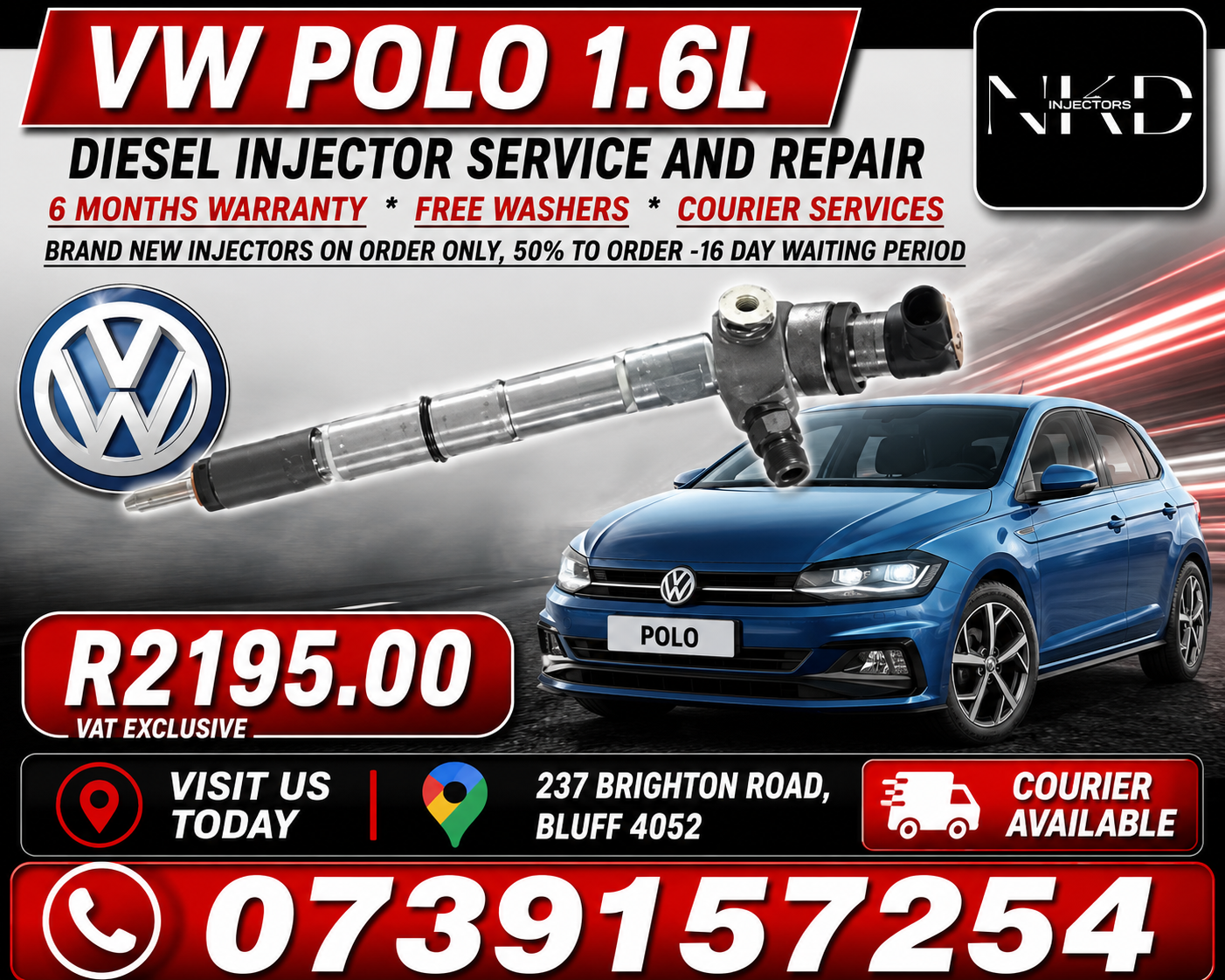 Vw_Polo_1.6L_Diesel_Injectors_On_Recondition - Private Seller Vw_Polo_1.6L_Diesel_Injectors_On_Recondition - Private Seller
