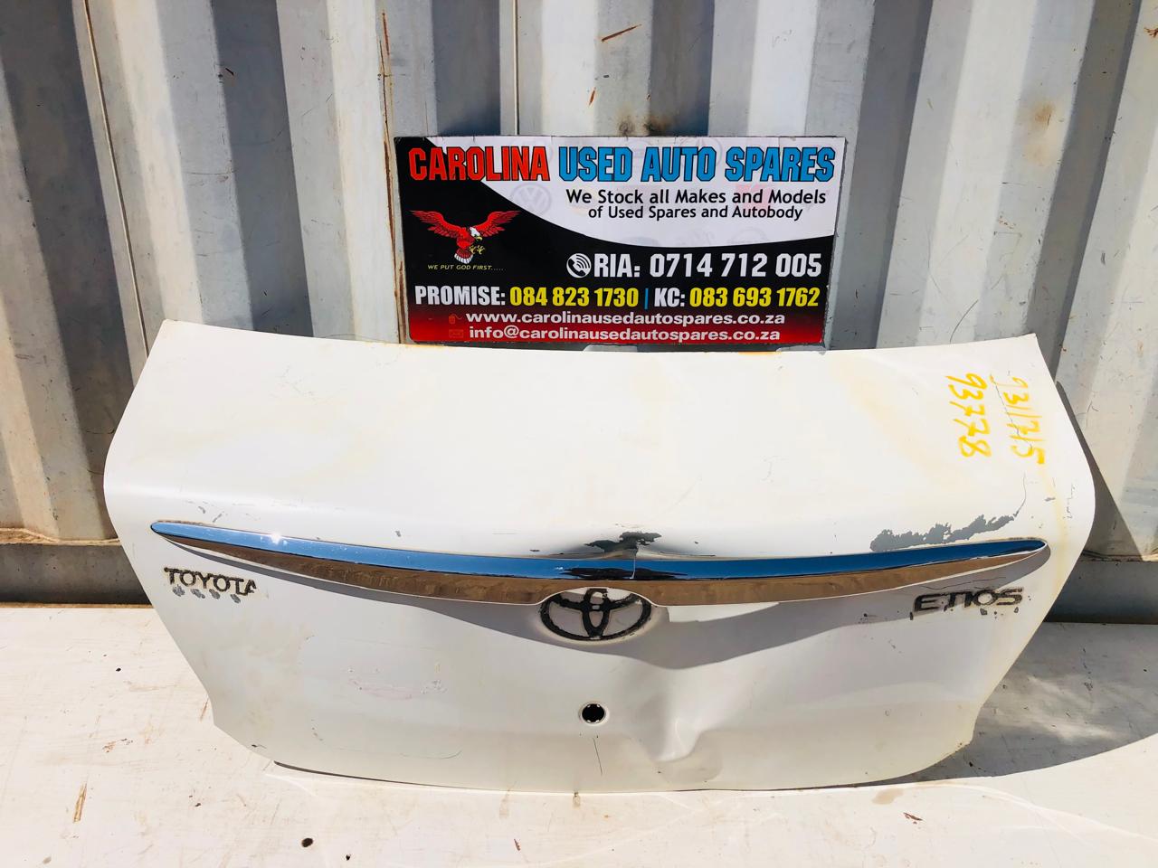 Toyota Etios bootlid (2013-2017) - Private Seller Toyota Etios bootlid (2013-2017) - Private Seller