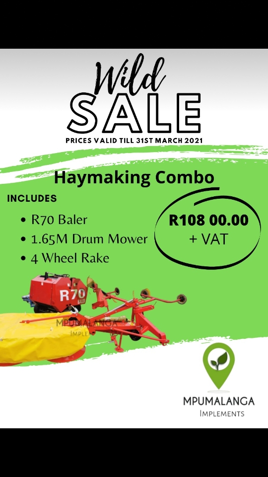Hay maker R108 000+vat kontak 