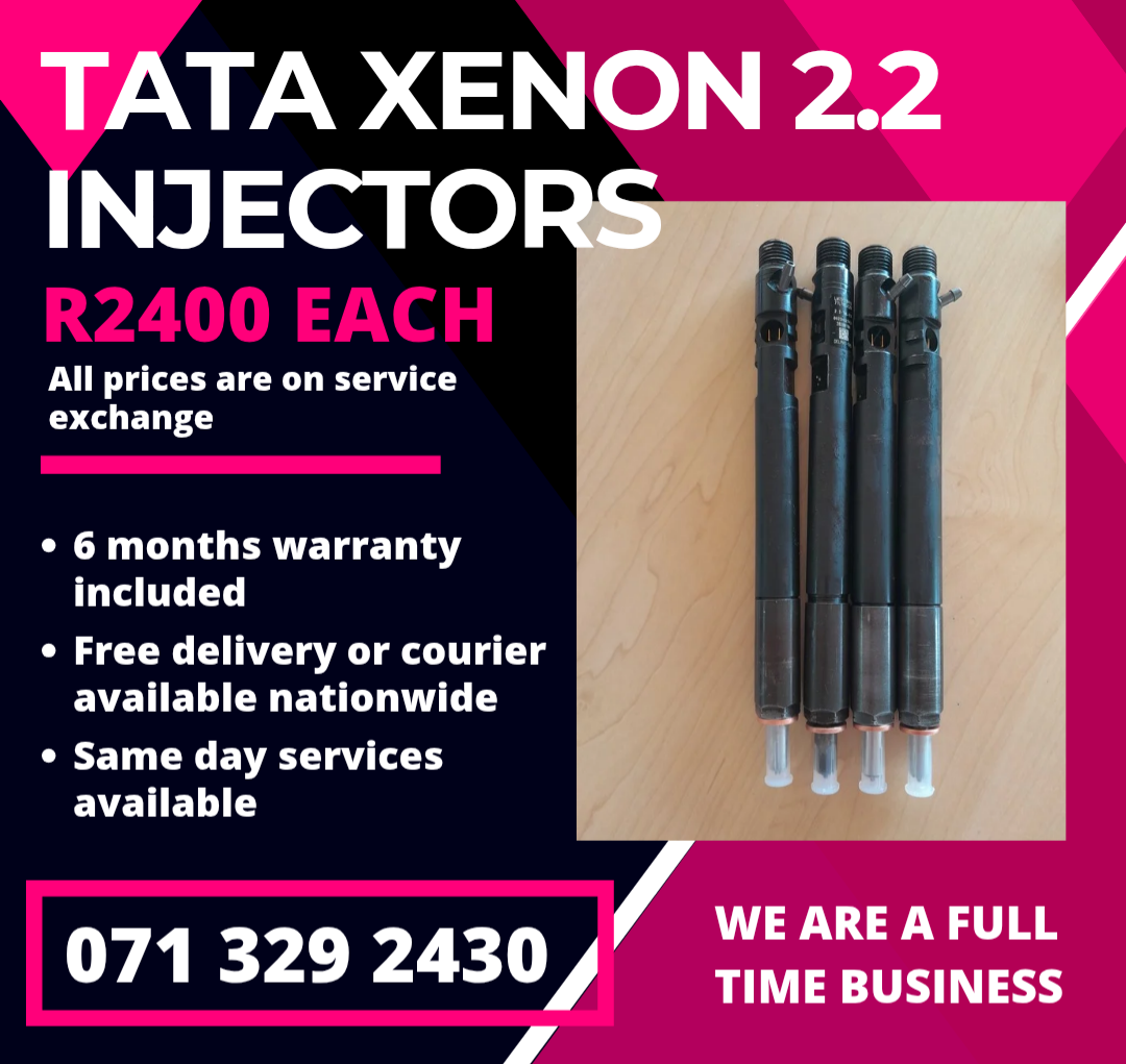 TATA XENON 2.2 INJECTORS FOR SALE WITH WARRANTY ON TATA XENON 2.2 INJECTORS FOR SALE WITH WARRANTY ON