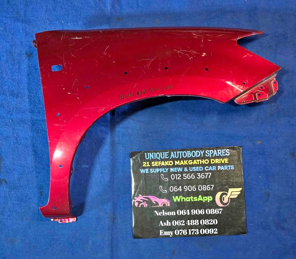 Toyota Hilux D4D Right Fender Toyota Hilux D4D Right Fender