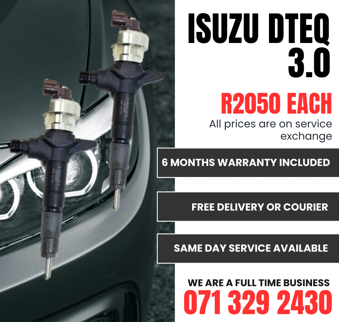 ISUZU DTEQ 3.0 INJECTORS FOR SALE WITH WARRANTY - Private Seller ISUZU DTEQ 3.0 INJECTORS FOR SALE WITH WARRANTY - Private Seller