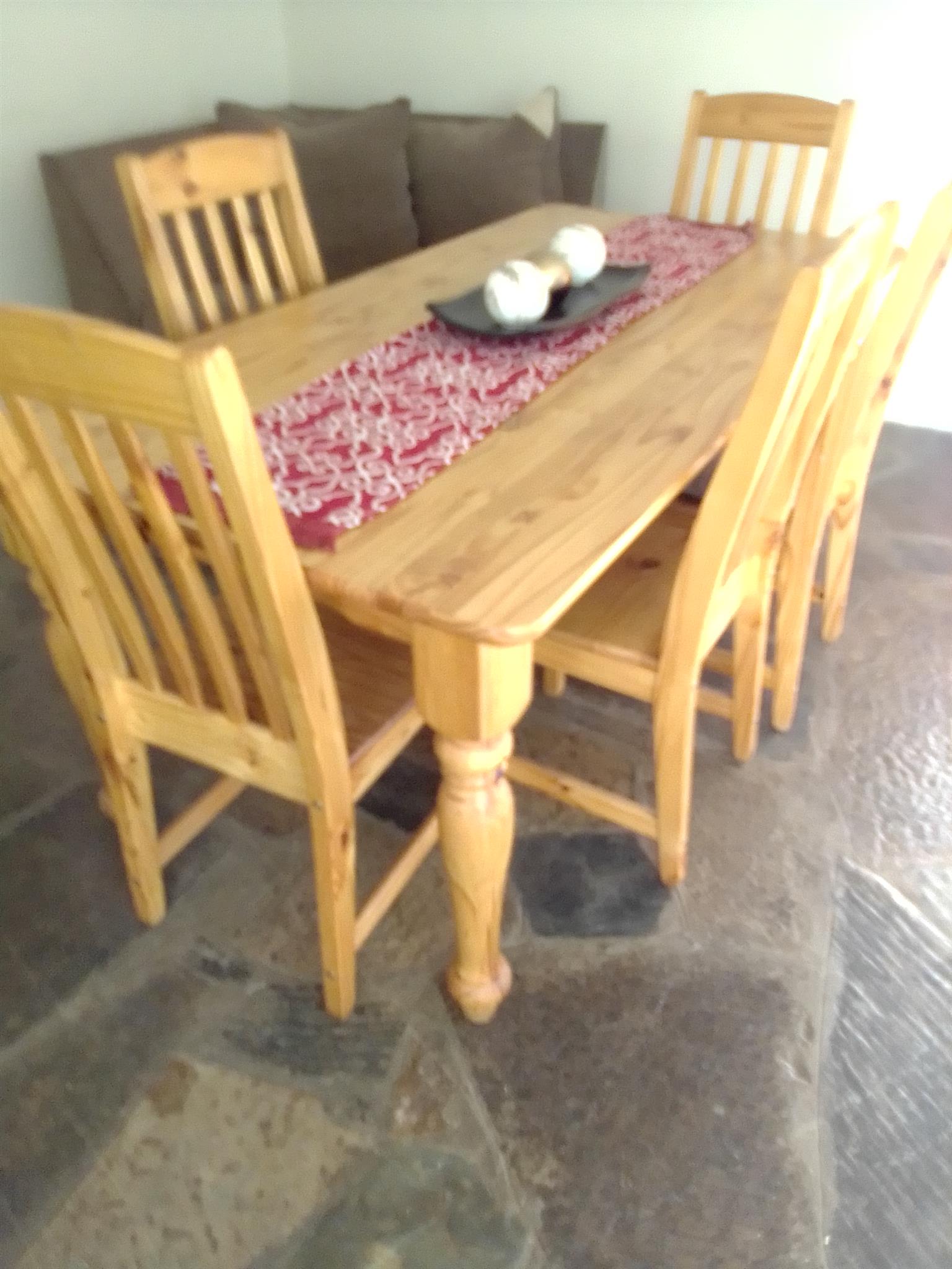 solid wood extending table and chairs