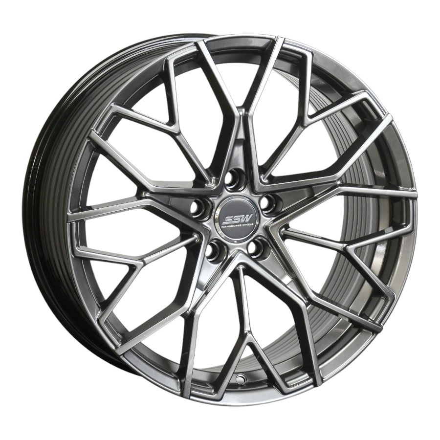 19″ Flowtec F123-F1I01 5/112 & 5/114 Hyper Black Dark Alloy Wheels