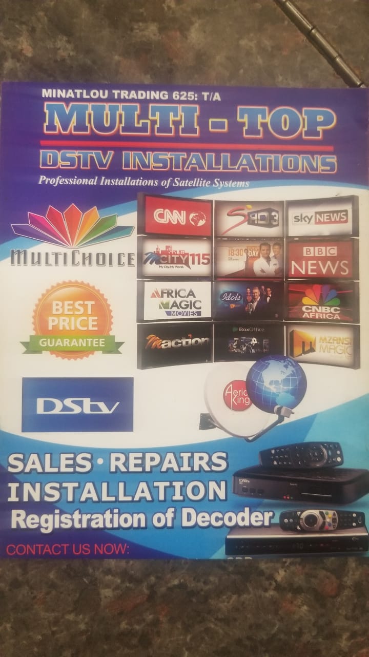 We do Dstv and Ovhd installation