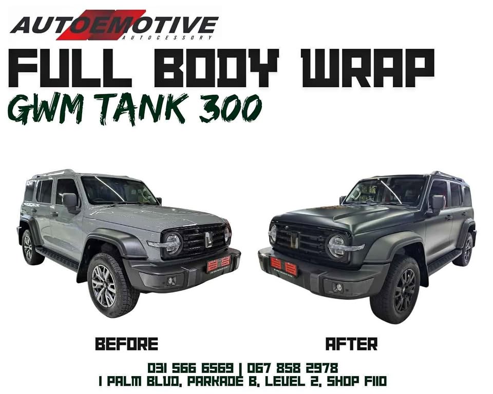 GWM Tank 300 Full Body Wrap - Private Seller GWM Tank 300 Full Body Wrap - Private Seller