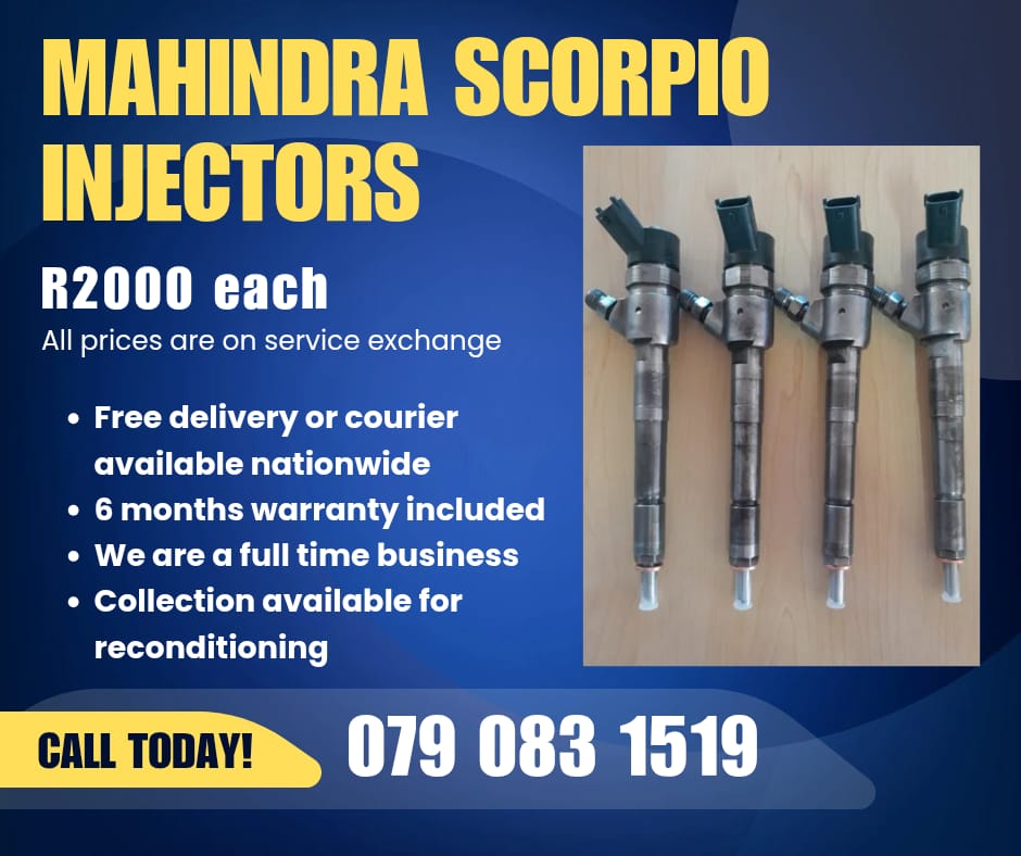 MAHINDRA SCORPIO INJECTORS FOR SALE WITH WARRANTY - Private Seller