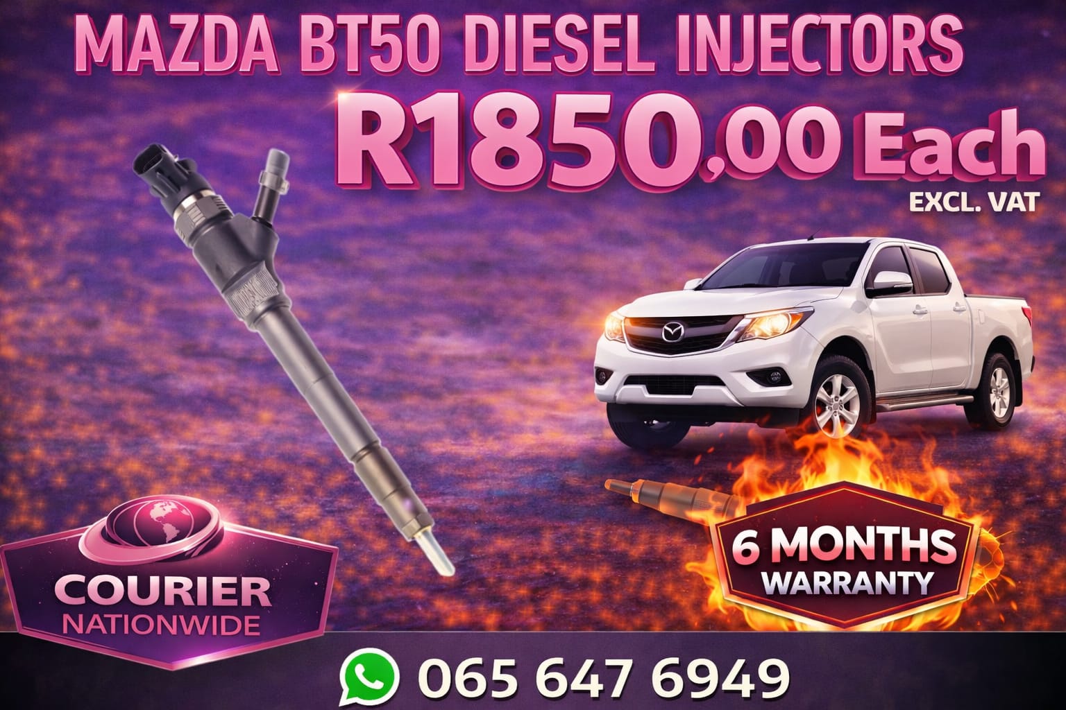 MAZDA BT50 DIESEL INJECTORS - Private Seller MAZDA BT50 DIESEL INJECTORS - Private Seller
