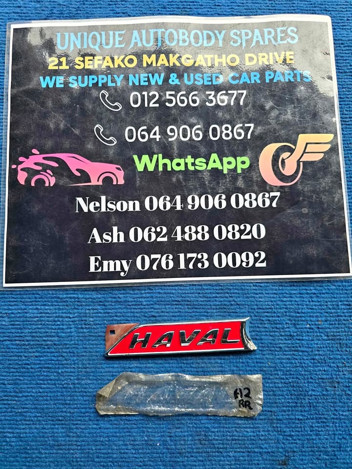 Haval H2 Right Rear Fender Panel Badge - Private Seller