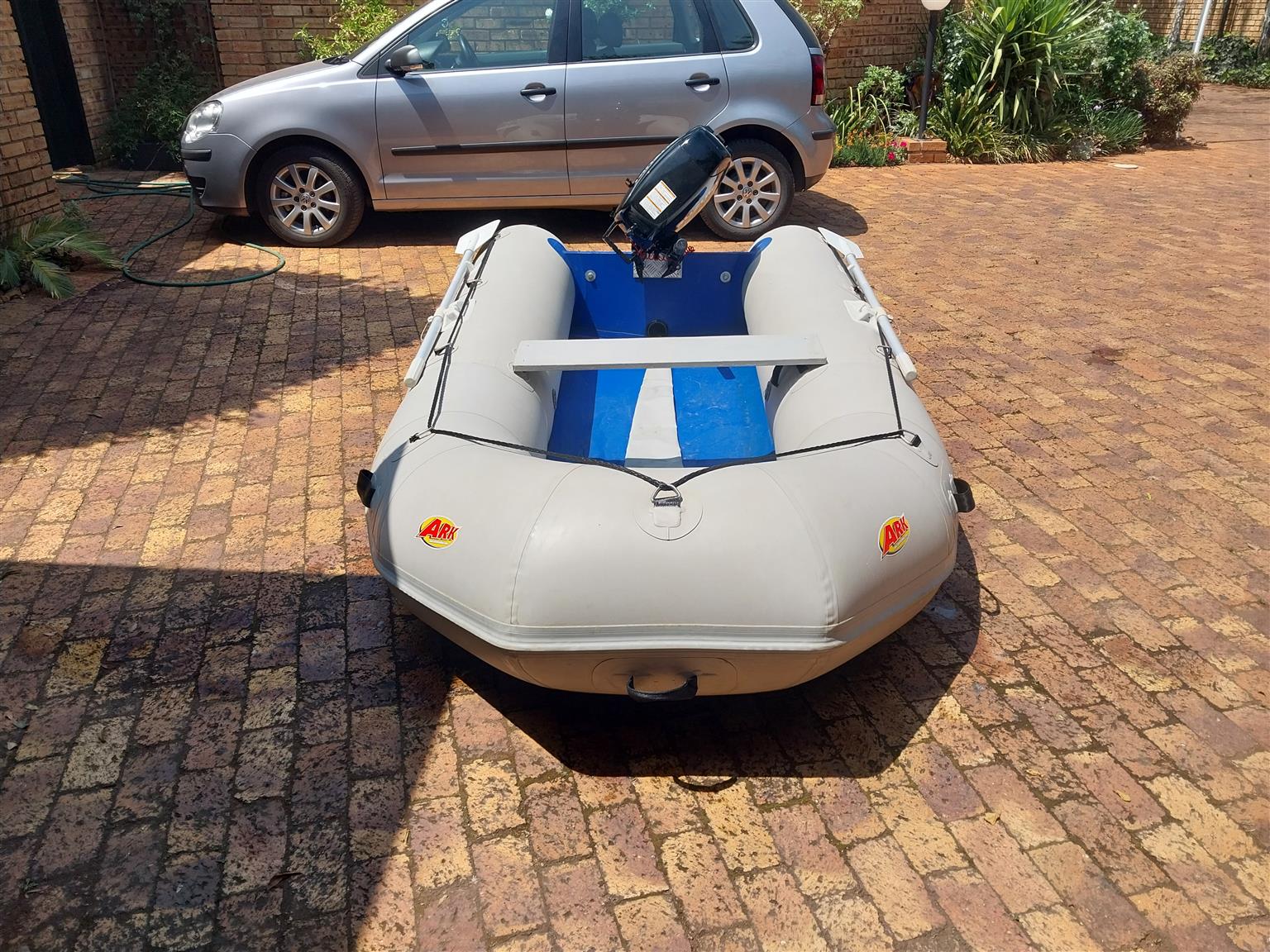 3,2 Mark rubber duck with 15hp Suzukie motor