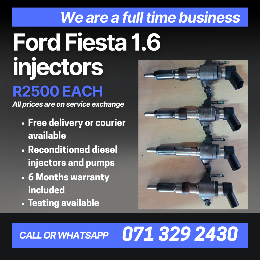 FORD FIESTA 1.6 INJECTORS FOR SALE WITH WARRANTY INCLUDED - Private Seller FORD FIESTA 1.6 INJECTORS FOR SALE WITH WARRANTY INCLUDED - Private Seller