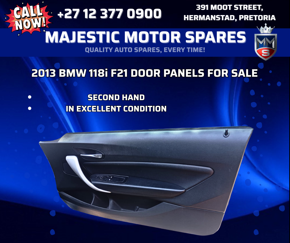 2013 BMW 118i F21 door panels – Used For Sale - Private Seller