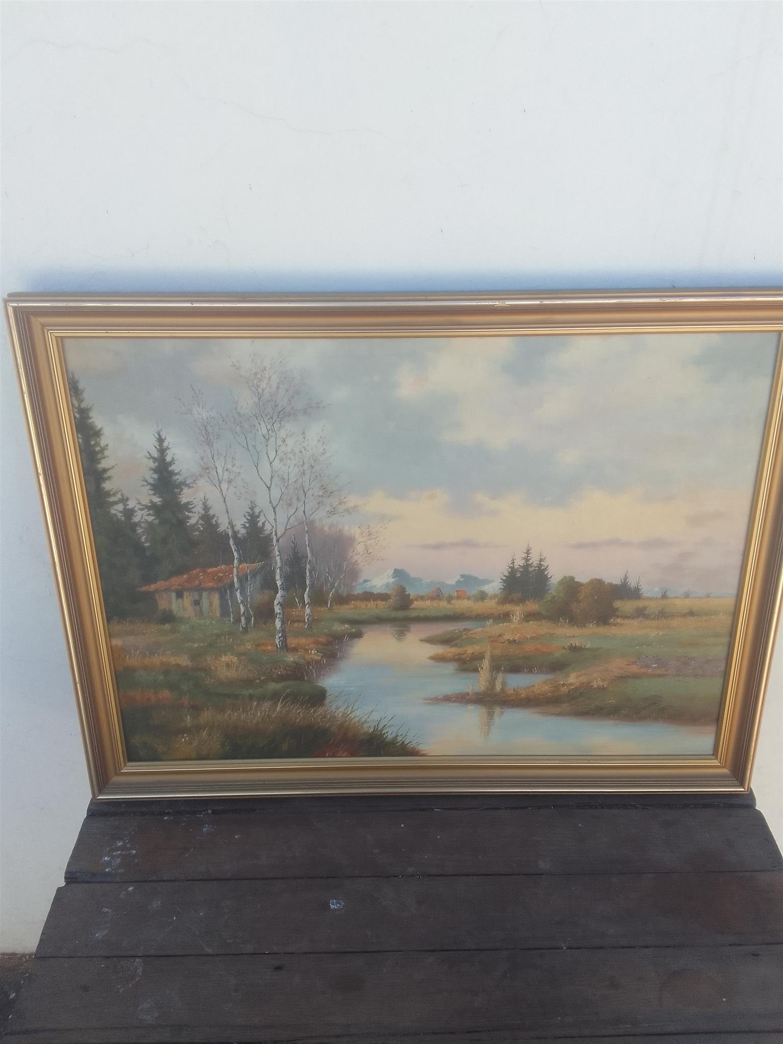 oil paintings x 2 oil paintings x 2