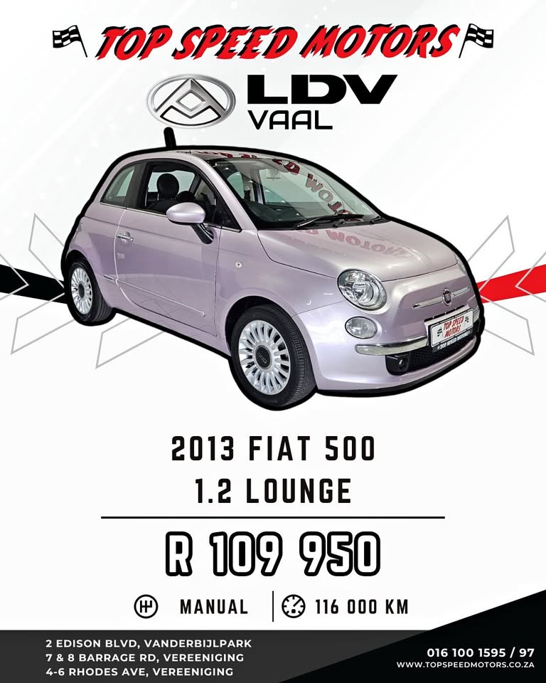 2013 FIAT 500 1.2 LOUNGE