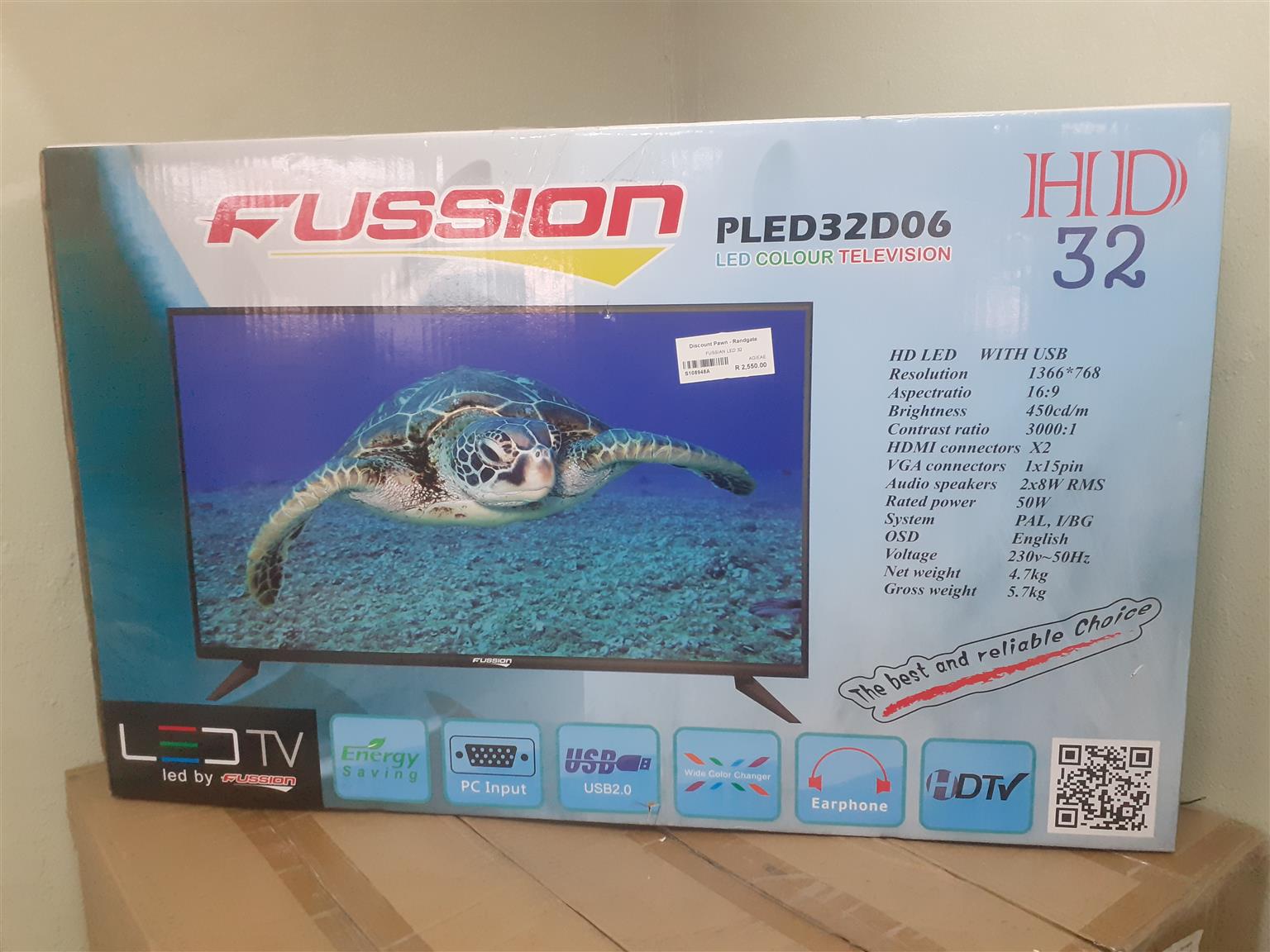 FUSSION 32" LED TV (S108948A)