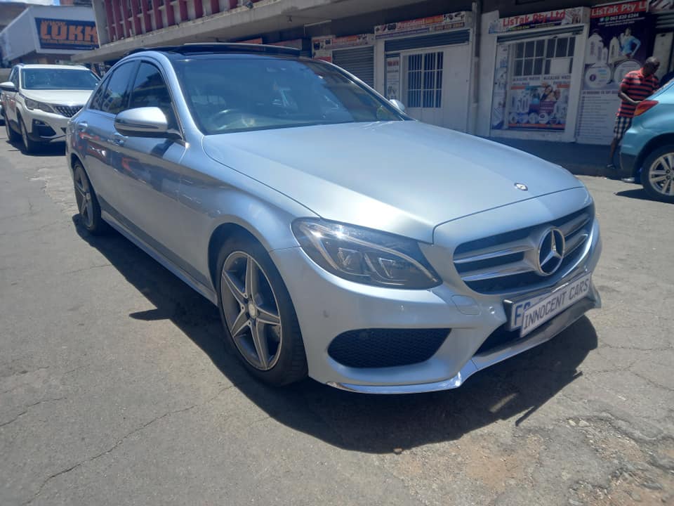 2016 MERCEDES BENZ C180 PETROL W205. AUTOMATIC TRANSMISSION, SKY BLUE COLOUR