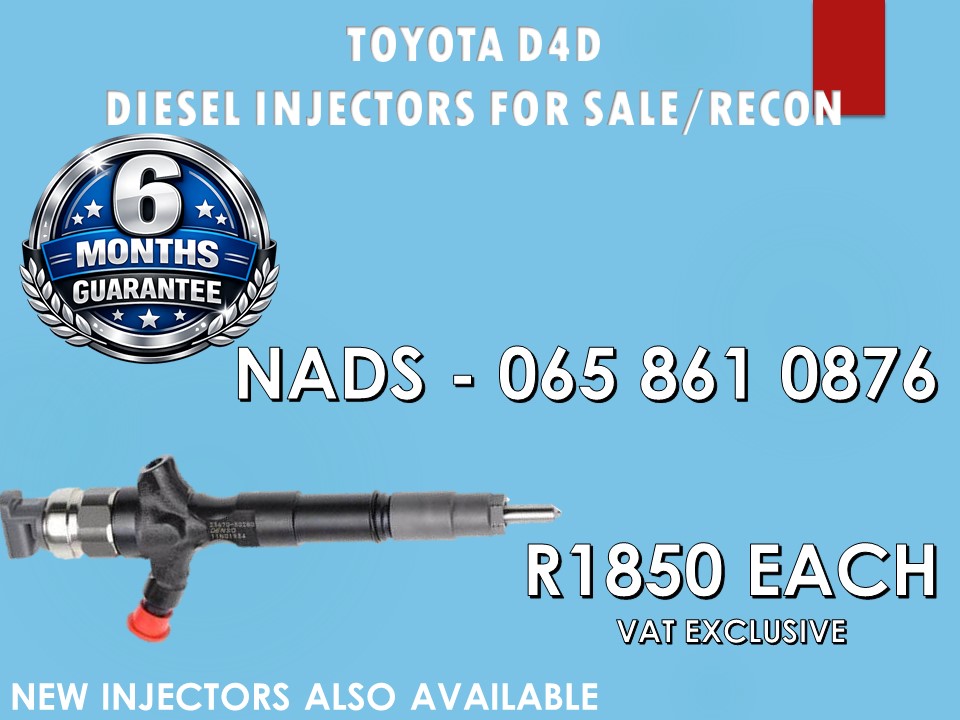 TOYOTA D4D 2KD DIESEL INJECTORS FOR SALE - Private Seller TOYOTA D4D 2KD DIESEL INJECTORS FOR SALE - Private Seller