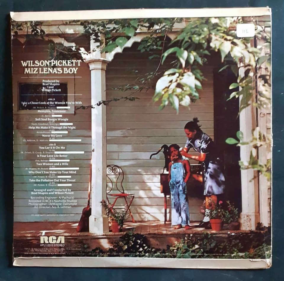 Wilson Pickett - Miz Lena's Boy LP Record