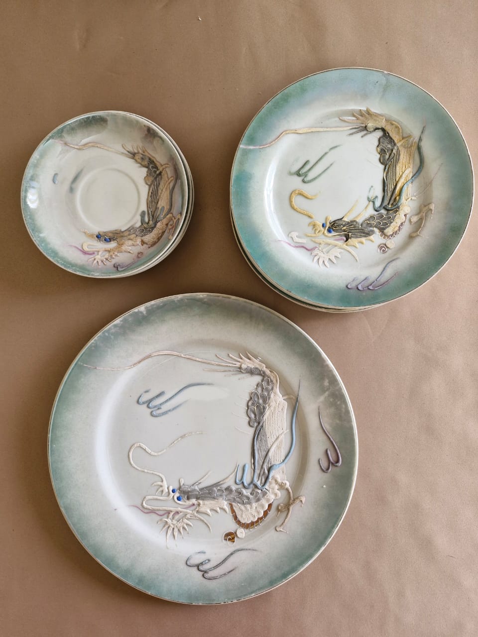 Antique Chinese tea and cake set for sale open to offers.