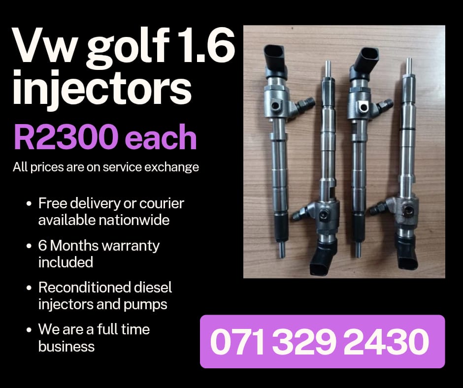 VW GOLF 1.6 INJECTORS FOR SALE WITH WARRANTY INCLUDED - Private Seller VW GOLF 1.6 INJECTORS FOR SALE WITH WARRANTY INCLUDED - Private Seller
