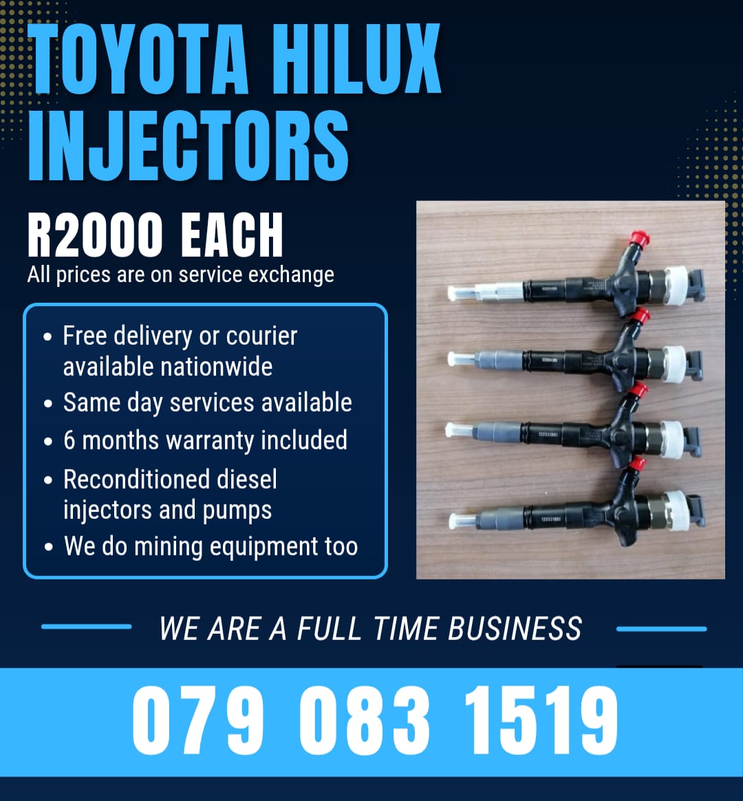 TOYOTA HILUX 2.5 INJECTORS FOR SALE WITH WARRANTY - Private Seller TOYOTA HILUX 2.5 INJECTORS FOR SALE WITH WARRANTY - Private Seller
