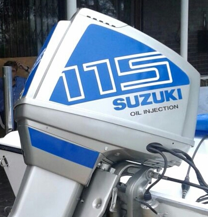 Suzuki DT 40 outboard motor cowl decals stickers vinyl graphics kits