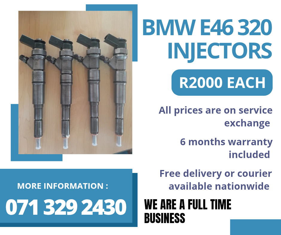 BMW E46 320 INJECTORS FOR SALE WITH WARRANTY