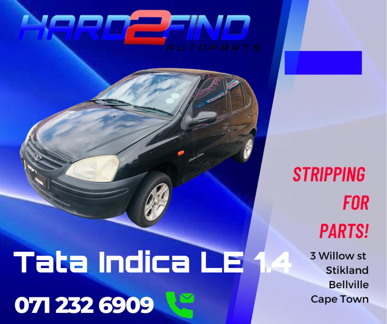 TATA INDICA 1.4 LE 2008 STRIPPING FOR SPARES - Private Seller