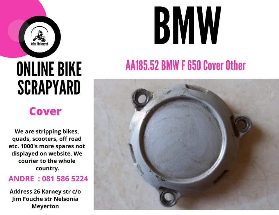 BMW F 650 waterpump cover.  Online bike Scrapyard new and secondhand spares and accessories and work - Private Seller