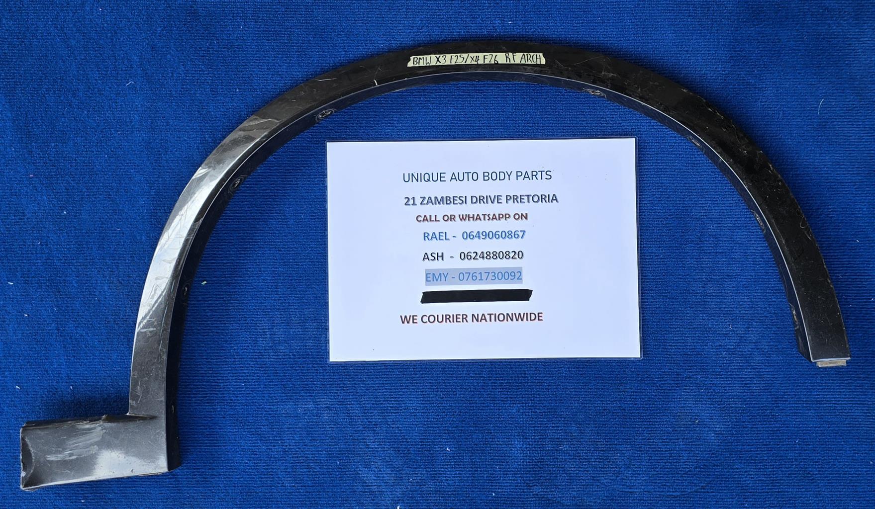 BMW X3 F25 / X4 F26 Right Front Wheel Arch BMW X3 F25 / X4 F26 Right Front Wheel Arch