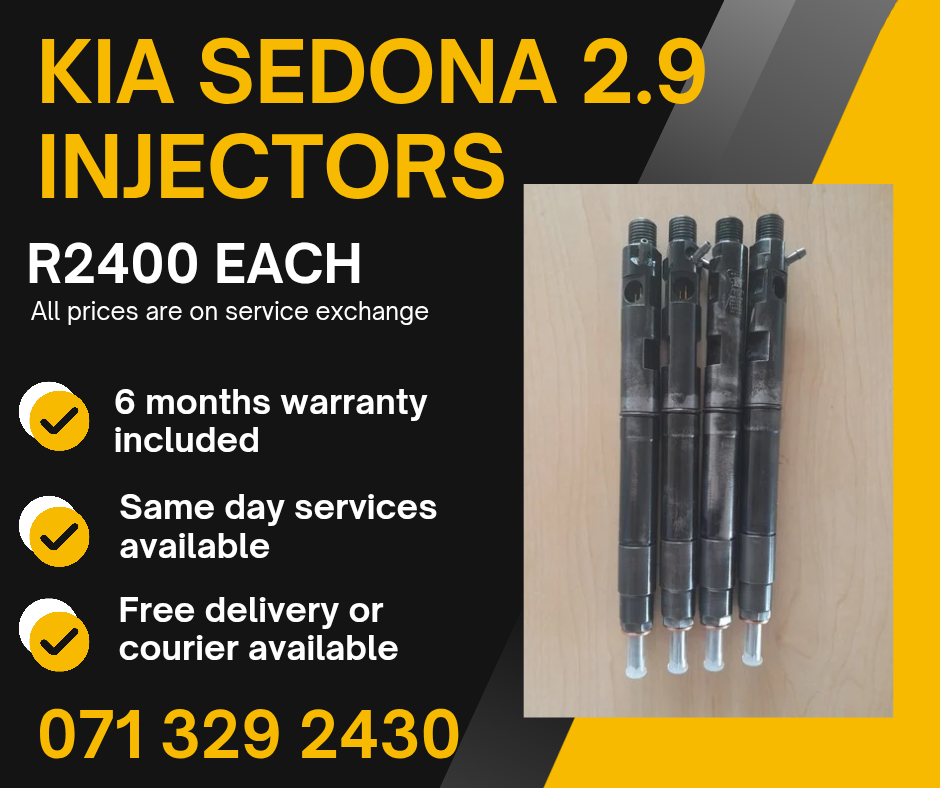 KIA SEDONA 2.9 INJECTORS FOR SALE WITH WARRANTY - Private Seller KIA SEDONA 2.9 INJECTORS FOR SALE WITH WARRANTY - Private Seller