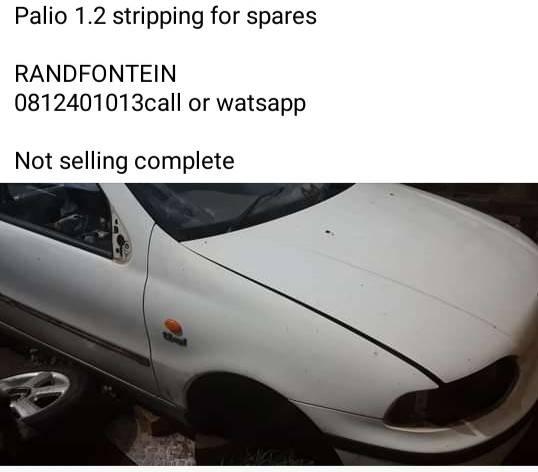 Fiat palio 1.2 stripping for spares - Private Seller