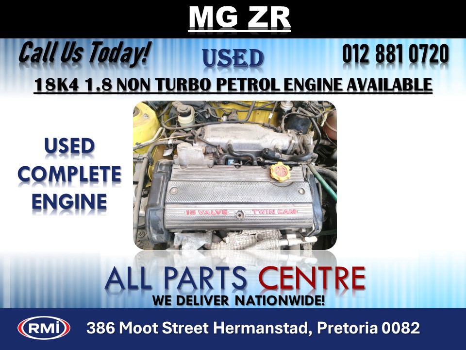 MG ZR 18K4 1.8 Non Turbo Petrol Engine for Sale MG ZR 18K4 1.8 Non Turbo Petrol Engine for Sale