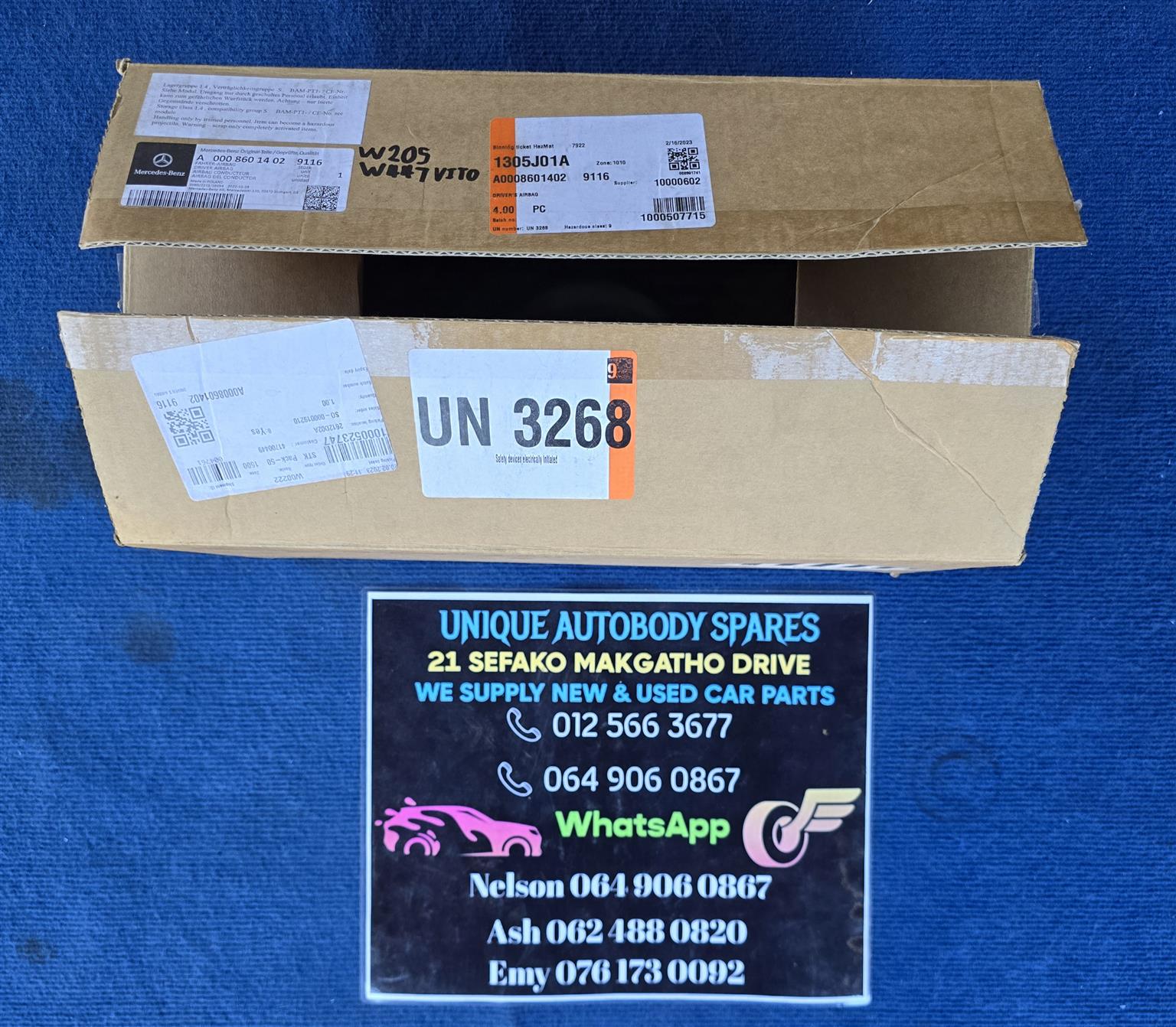 Mercedes W205 / W447 Complete Airbag Mercedes W205 / W447 Complete Airbag