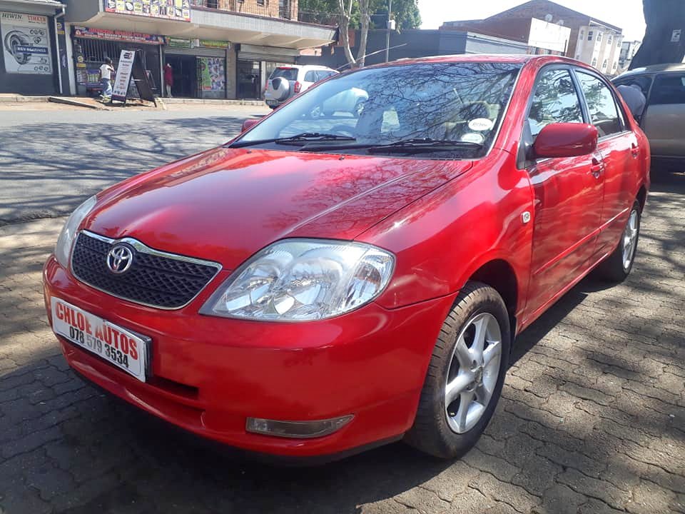 2003 model Toyota corolla 1.6 Gsx red color sedan leather seat interior power windows