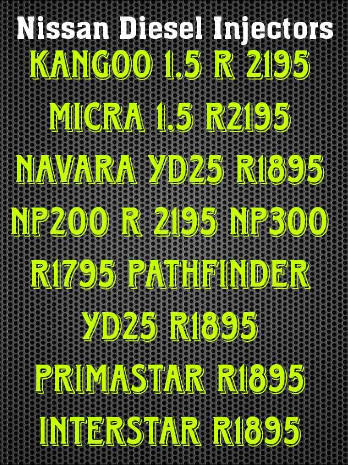Nissan Diesel Injectors - Private Seller Nissan Diesel Injectors - Private Seller