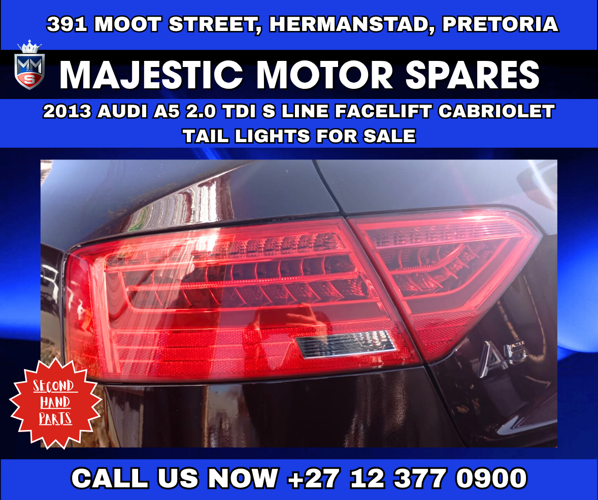 2013 Audi A5 S Line Cabriolet Tail Lights for Sale - Private Seller