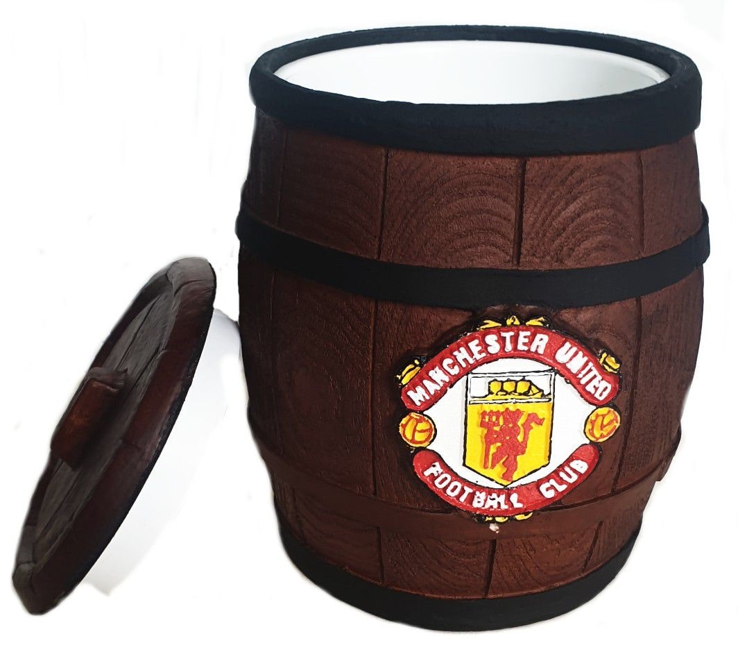 Manchester United Football Club Ice Buckets in a Barrel Drum Design. Brand New.