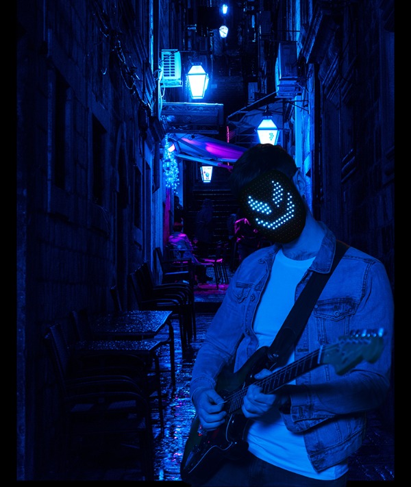 Top quality hot selling led sound reactive mask!