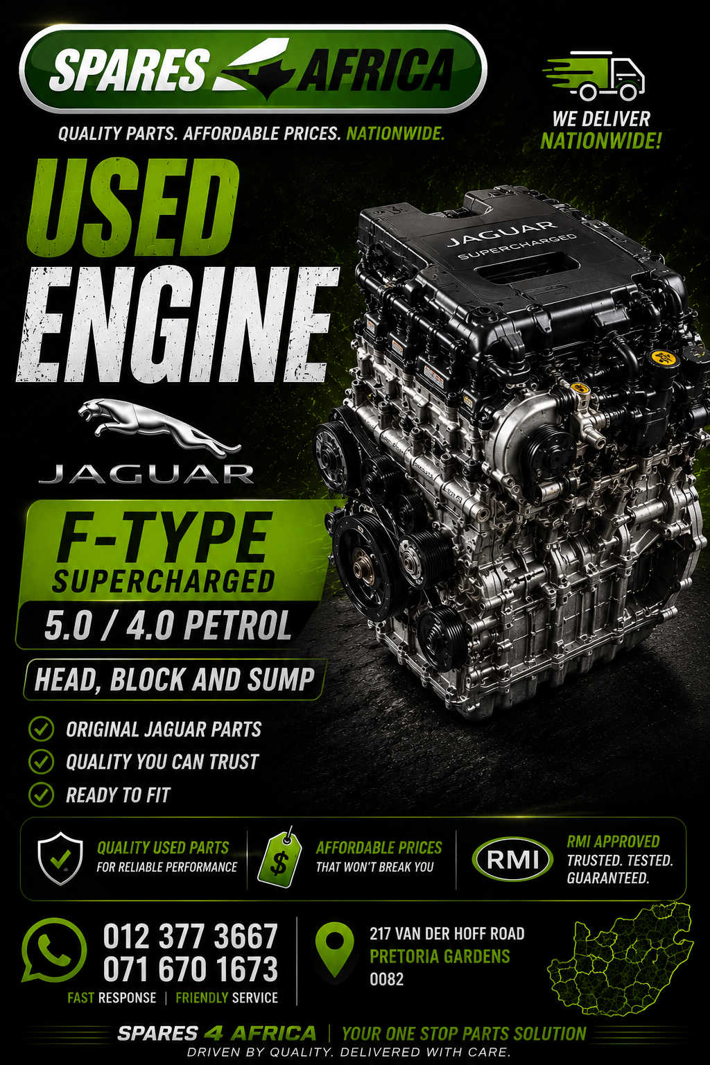 JAGUAR F-TYPE SUPERCHARGED 5.0 / 4.0 PETROL ENGINE FOR SALE - Private Seller JAGUAR F-TYPE SUPERCHARGED 5.0 / 4.0 PETROL ENGINE FOR SALE - Private Seller