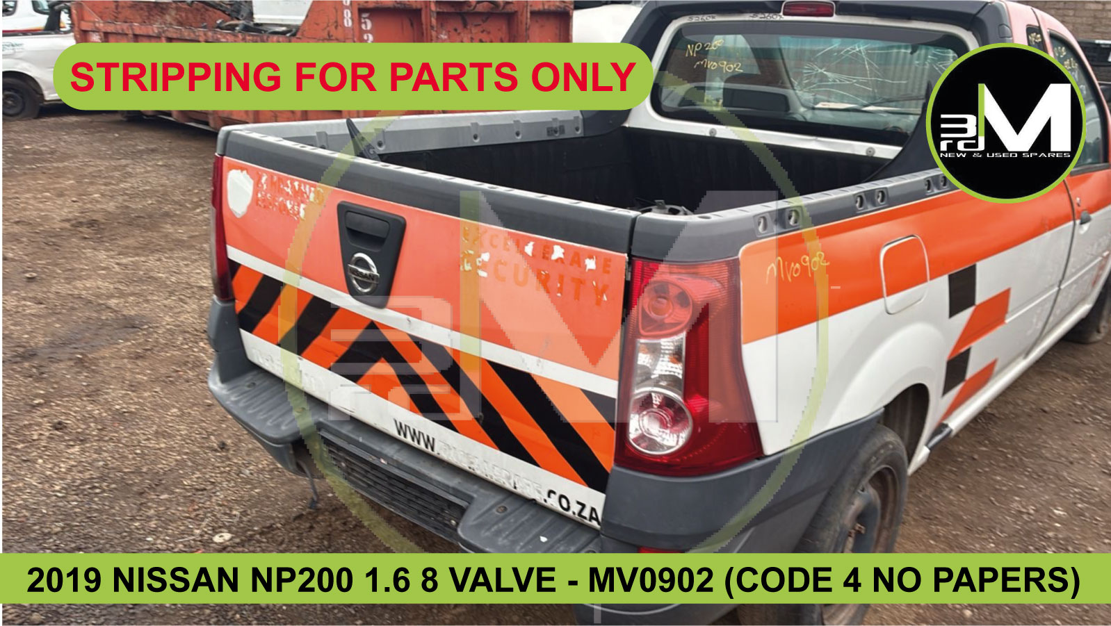 2019 NISSAN NP200 1.6 8 VALVE (CODE 4 NO PAPERS) STRIPPING FOR PARTS - Private Seller 2019 NISSAN NP200 1.6 8 VALVE (CODE 4 NO PAPERS) STRIPPING FOR PARTS - Private Seller
