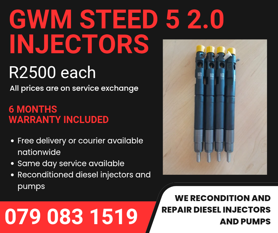 GWM STEED 5 2.0 INJECTORS FOR SALE WITH WARRANTY - Private Seller GWM STEED 5 2.0 INJECTORS FOR SALE WITH WARRANTY - Private Seller