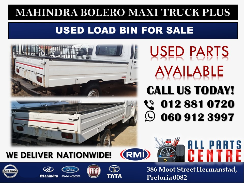 White Mahindra Bolero Maxi Truck Plus Used Load Bin for Sale - Private Seller White Mahindra Bolero Maxi Truck Plus Used Load Bin for Sale - Private Seller