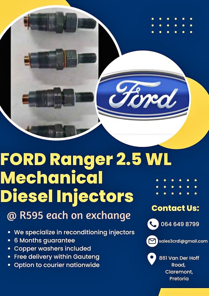 Ford Ranger 2.5 WL Mechanical Diesel Injectors - Private Seller Ford Ranger 2.5 WL Mechanical Diesel Injectors - Private Seller
